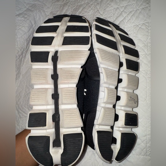 On Running Black and White Athletic Shoes - Picture 7 of 9